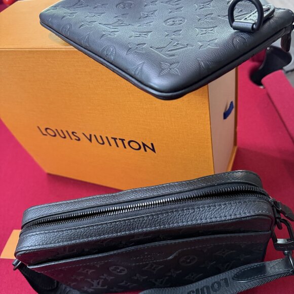 Louis Vuitton Monogram Shadow Calfskin Trio Messenger - Picture 6 of 9